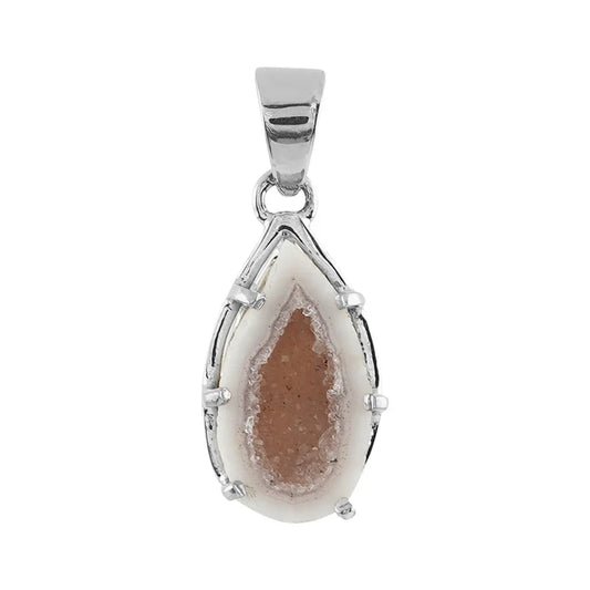Anhänger Achatgeode, oval, 3,0 - 3,5cm - MeinSchmuckShop