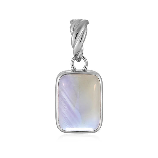 Anhänger Ametrin Rechteck (16 x 12mm), 2,6cm, platiniert - MeinSchmuckShop