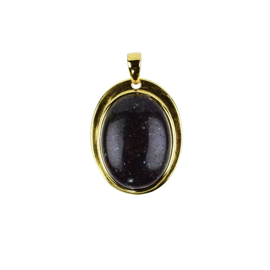 Anhänger Opal (Hondurasopal), 3,0cm, vergoldet - MeinSchmuckShop