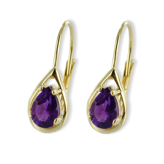 Ohrhänger mit Amethyst - Gold 333/000