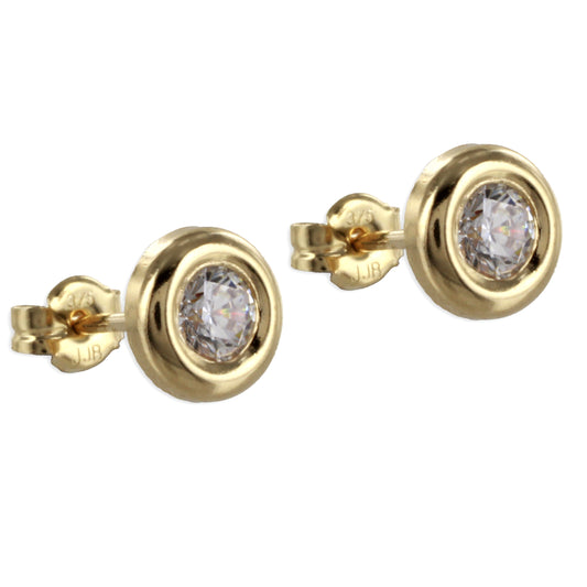 Ohrstecker mit Zirkonia - Gold 333/000