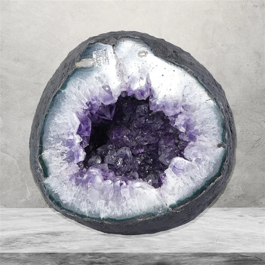 Amethyst-Höhle, 14cm, Unikat 505 - MeinSchmuckShop