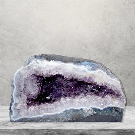 Amethystdruse, 13cm, Unikat 538 - MeinSchmuckShop