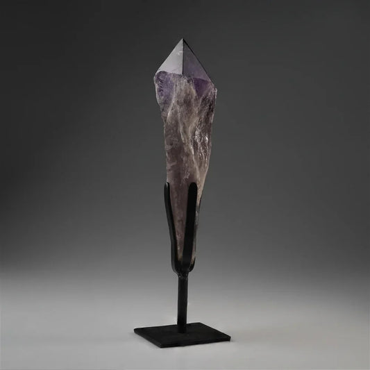 Amethyst-Spitze auf Ständer, 29cm, Unikat 262 - MeinSchmuckShop