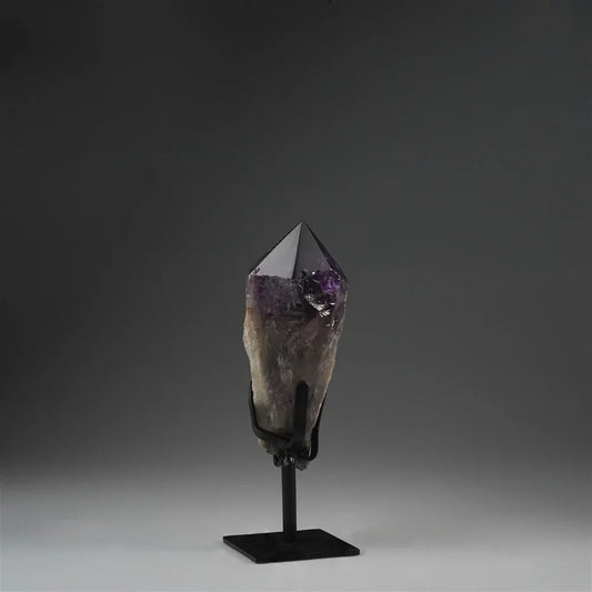 Amethyst-Spitze auf Ständer, 22cm, Unikat 263 - MeinSchmuckShop