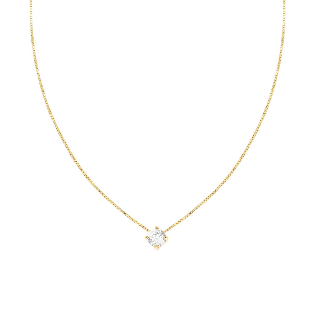 Venezianerkette diamantiert mit Lichtpunkt, 5 mm, 925er Silber, vergoldet - MeinSchmuckShop