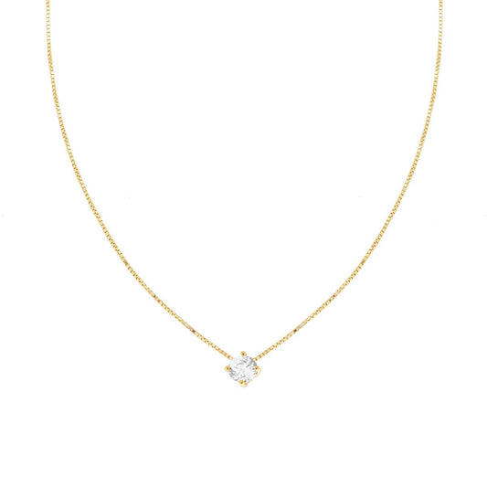 Venezianerkette diamantiert mit Lichtpunkt, 5 mm, 925er Silber, vergoldet - MeinSchmuckShop