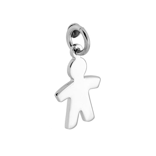 Anhänger Baby, glatt, 15 mm, 925er Silber, rhodiniert - MeinSchmuckShop
