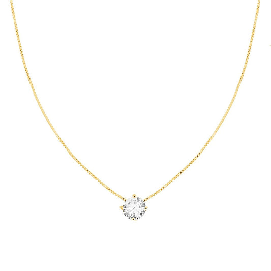 Venezianerkette diamantiert mit Lichtpunkt Ø6 mm aus 925er Silber, Gold galvanisiert - MeinSchmuckShop