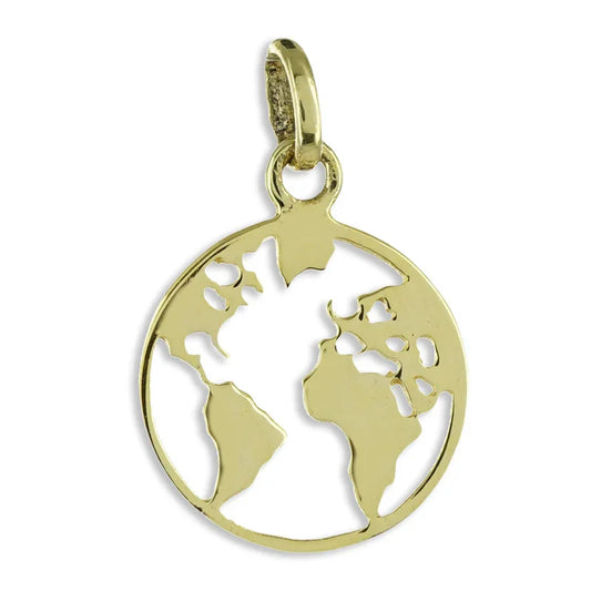 Anhänger Weltkarte Gold 333/000