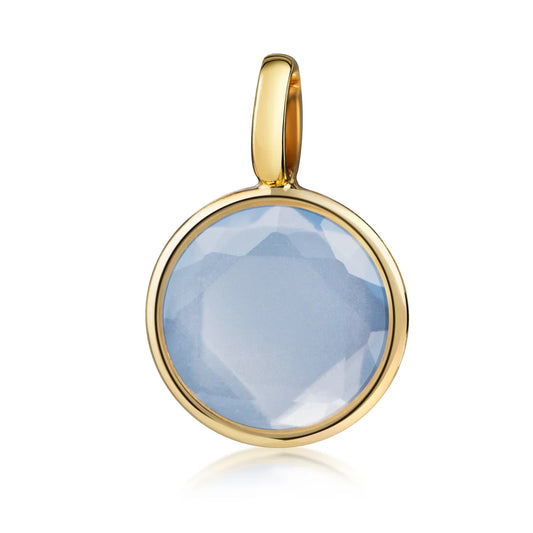 Anhänger mit Kristall blau Gold 333/000 - MeinSchmuckShop