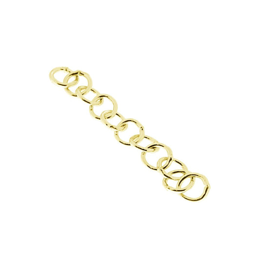 Halbfabrikat Verlängerungskette Giotto 38 cm 3 Zoll Silber 925 Gold galvanisiert - MeinSchmuckShop