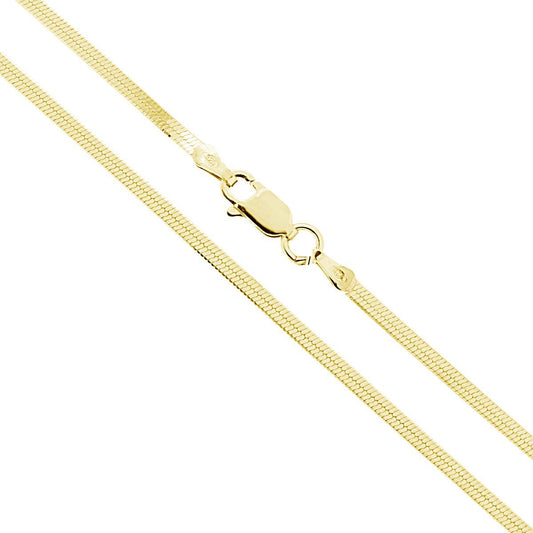 Kette Magik Diamantata 030 Querschnitt 2,1 mm, Länge 45 cm, in Silber 925, galvanisch vergoldet - MeinSchmuckShop