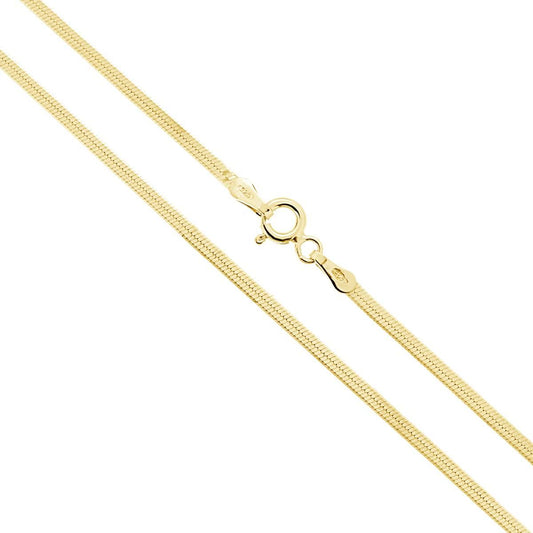 Kette Magik Diamantata 025 Querschnitt 1,9 mm, Länge 40 cm, Silber 925, galvanisch Gold. - MeinSchmuckShop