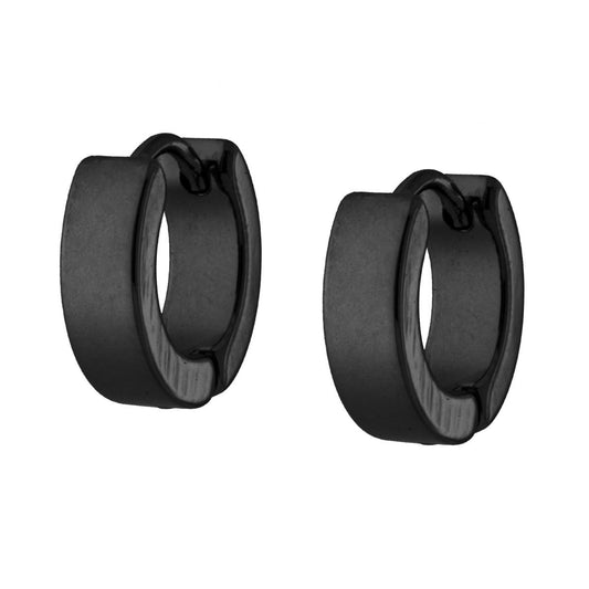 Ohrringe aus Stahl, schwarz - MeinSchmuckShop