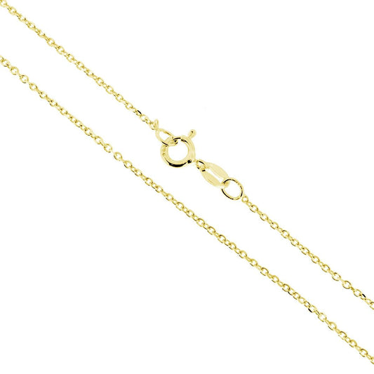 Kette Forzatina 035, Querschnitt 1,4 mm, Länge 40 cm, aus 925er Silber, vergoldet - MeinSchmuckShop