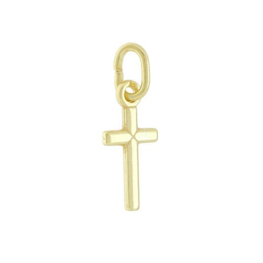 Anhänger Lateinisches Kreuz 11 mm in Silber 925, Rhodiumbeschichtung - MeinSchmuckShop