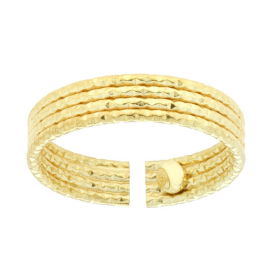 Ring mit Mehrdrahtband, diamantiert, aus Silber 925, vergoldet - MeinSchmuckShop