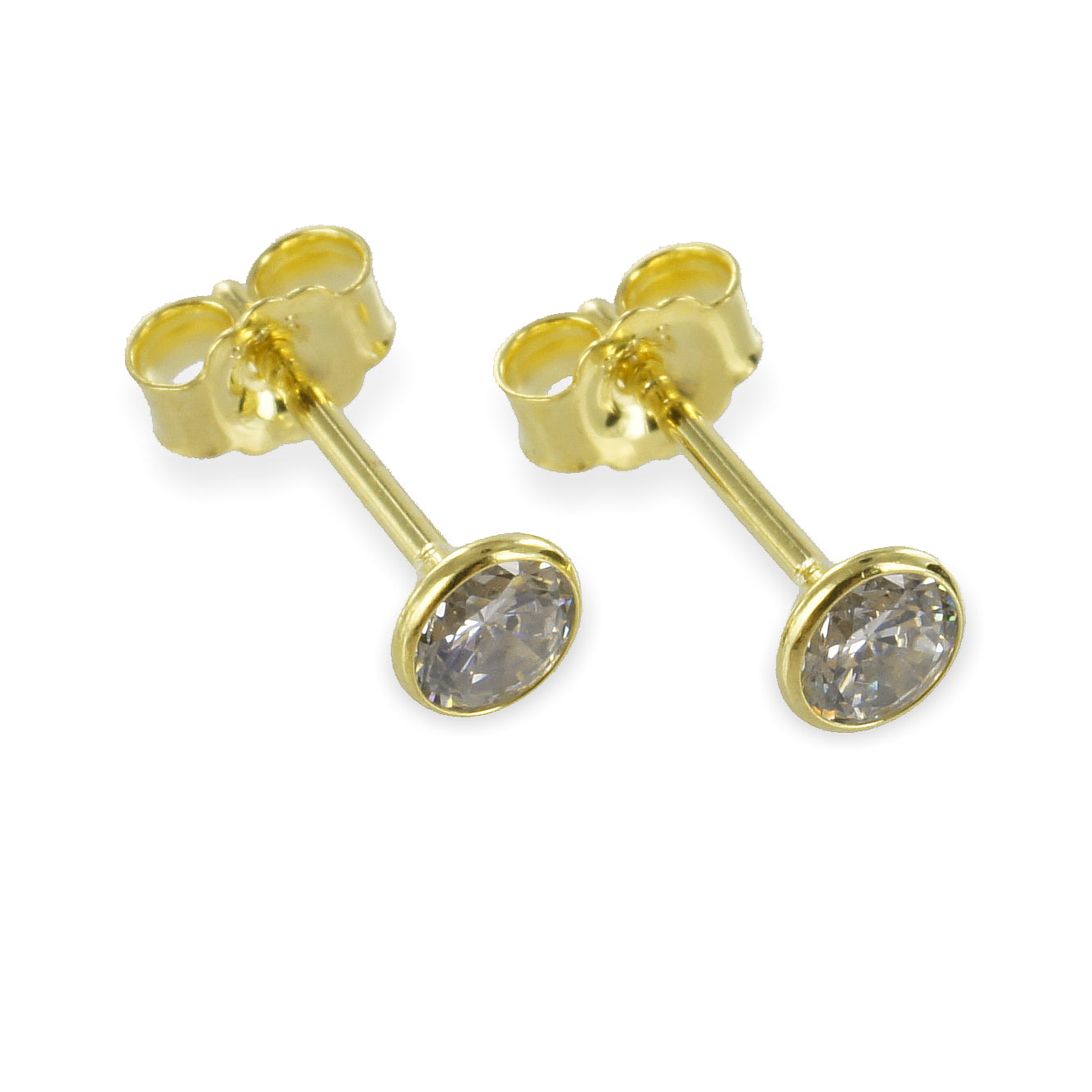 Ohrstecker mit Zirkonia 3,5mm - Gold 333/000