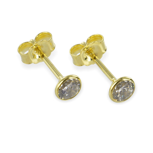 Ohrstecker mit Zirkonia 3,5mm - Gold 333/000