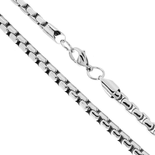 Venezianerkette, runder Querschnitt 4,3 mm, Länge 60 cm, aus Stahl - MeinSchmuckShop