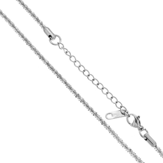 Kette Kette Scheibe Abschnitt mm 2,5 Länge 40+5 cm aus Stahl - MeinSchmuckShop