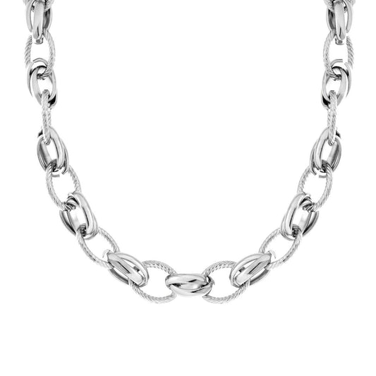Kette aus Stahl, Forzatina Multistrang Torchon - MeinSchmuckShop