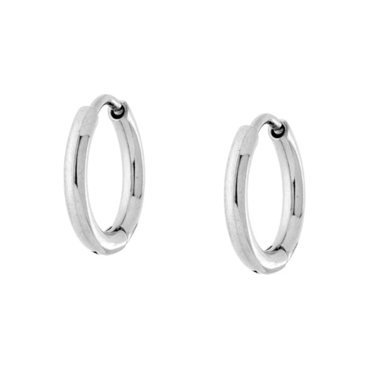 Ohrringe Ring mit Schnappverschluss 11 mm aus Edelstahl - MeinSchmuckShop