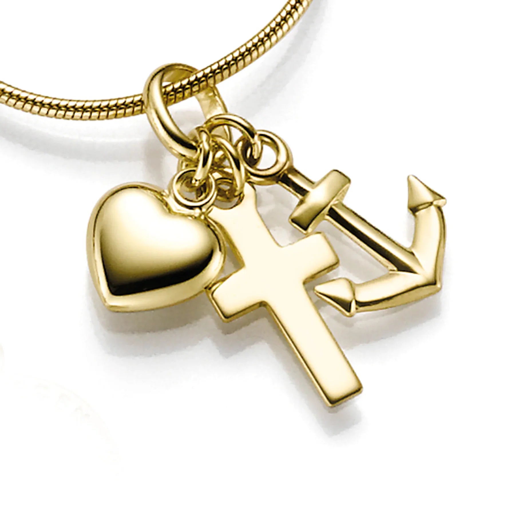 Anhänger Glaube-Liebe-Hoffnung - Gold 333/000 - MeinSchmuckShop