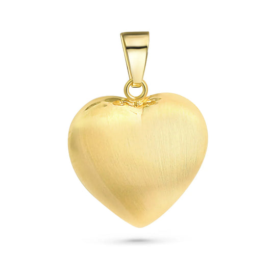 Anhänger Herz matt/glanz Gold 333/000 - MeinSchmuckShop