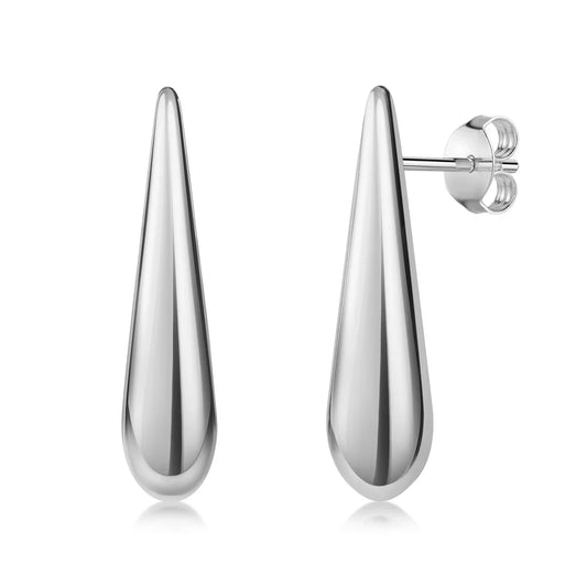 Ohrstecker Drop Silber 925/000 rhodiniert - MeinSchmuckShop