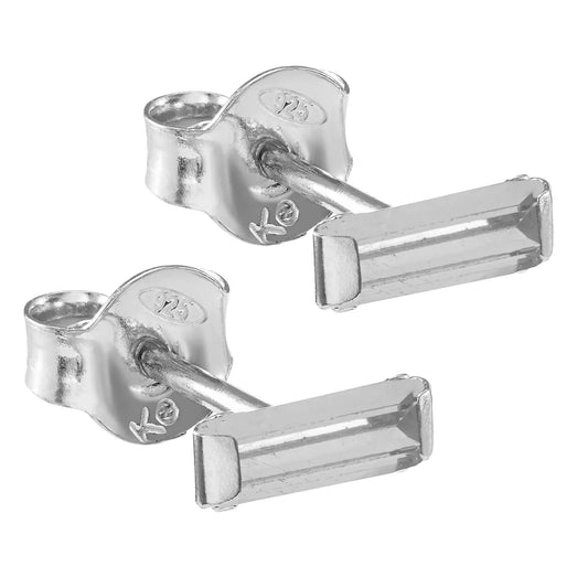 Ohrstecker mit Zirkonia weiß Silber 925/000 - MeinSchmuckShop
