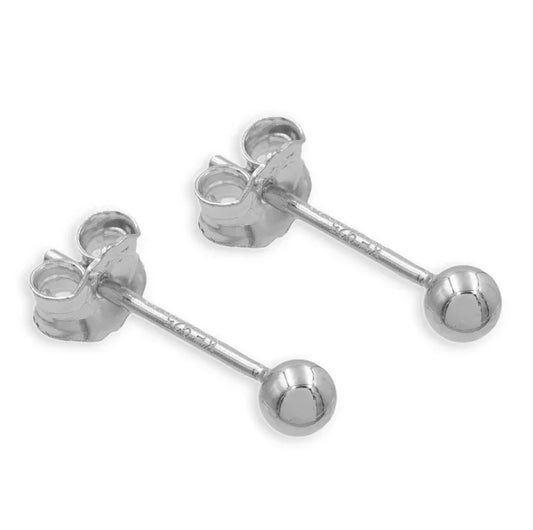 Ohrstecker Kugel 3mm Silber 925/000 - MeinSchmuckShop
