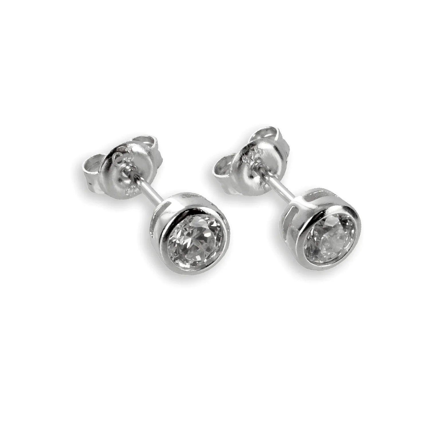 Ohrstecker Zirkonia 3,5mm - Silber 925/000 - MeinSchmuckShop