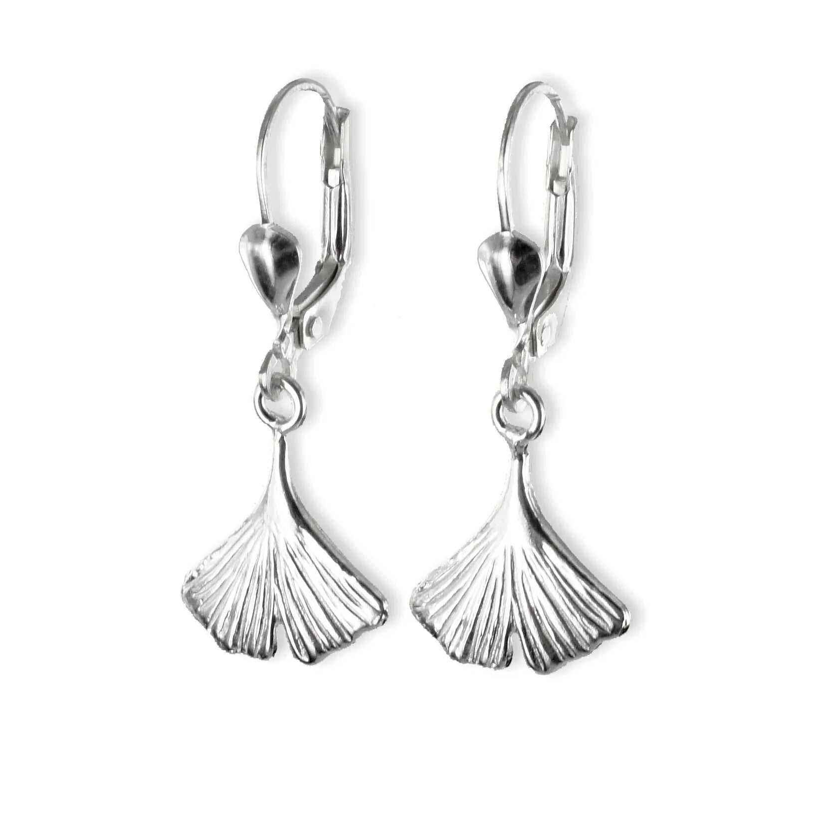 Ohrhänger Ginkgo-Blatt - Silber 925/000 - MeinSchmuckShop