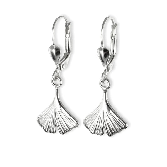 Ohrhänger Ginkgo-Blatt - Silber 925/000 - MeinSchmuckShop