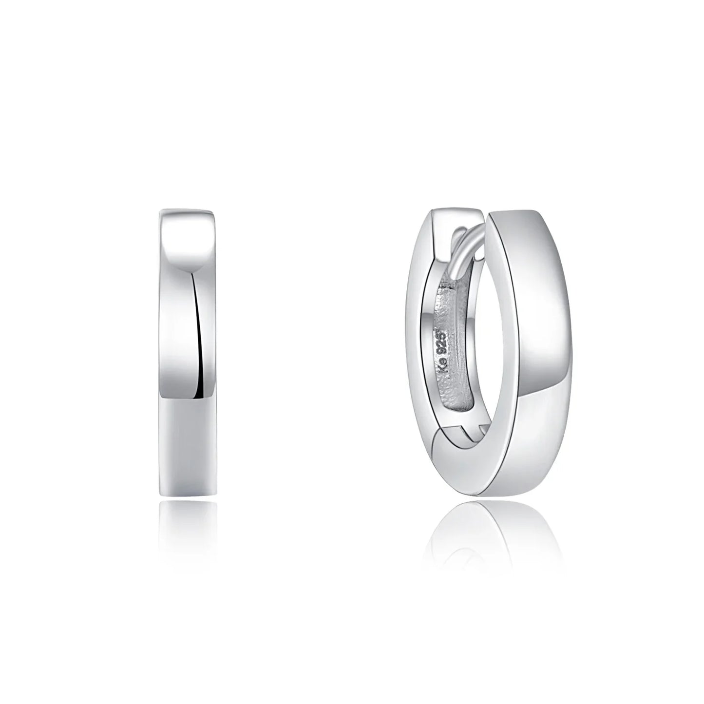 Klappcreolen 11/2.3mm glanz Silber 925/000 - MeinSchmuckShop