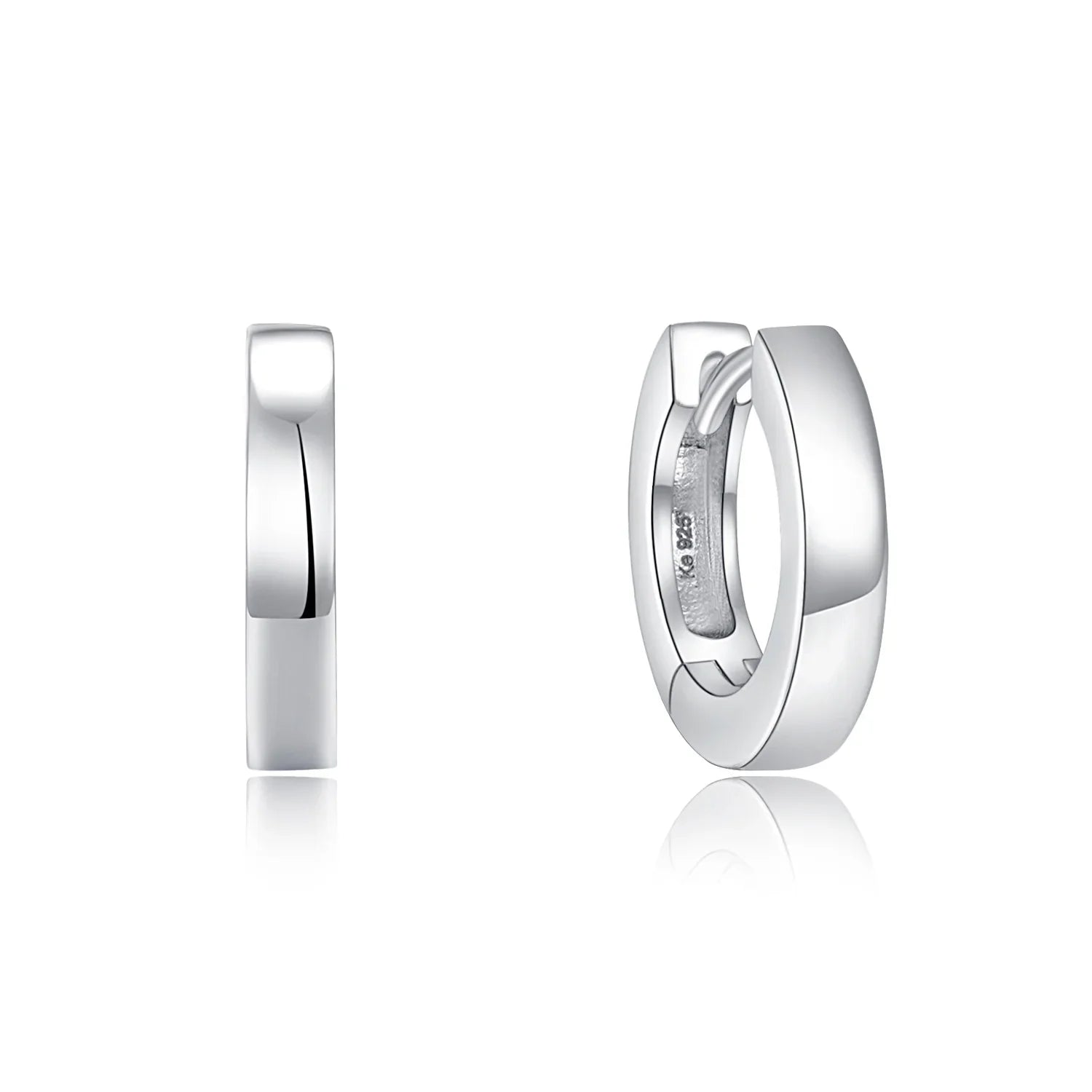 Klappcreolen 11/2.3mm glanz Silber 925/000 - MeinSchmuckShop