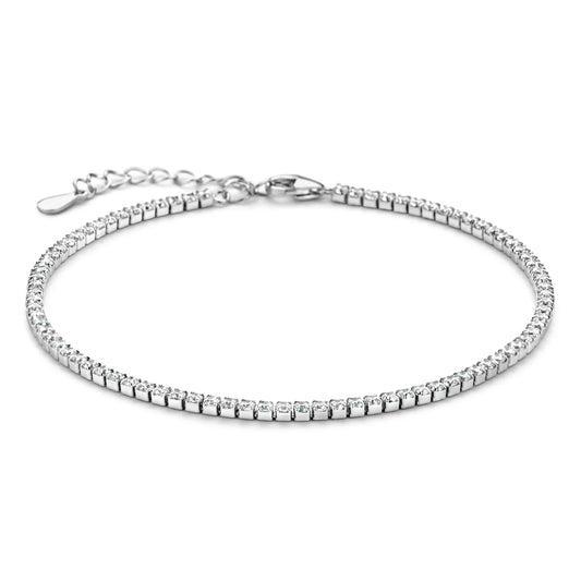 Tennisarmband mit Zirkonia weiß 1.5mm Silber 925/000 rhodiniert - MeinSchmuckShop