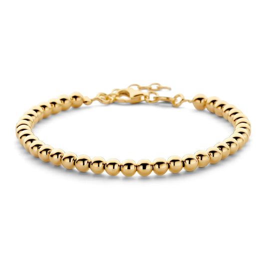 Kugelarmband ca. 4mm breit Silber 925/000 vergoldet - MeinSchmuckShop