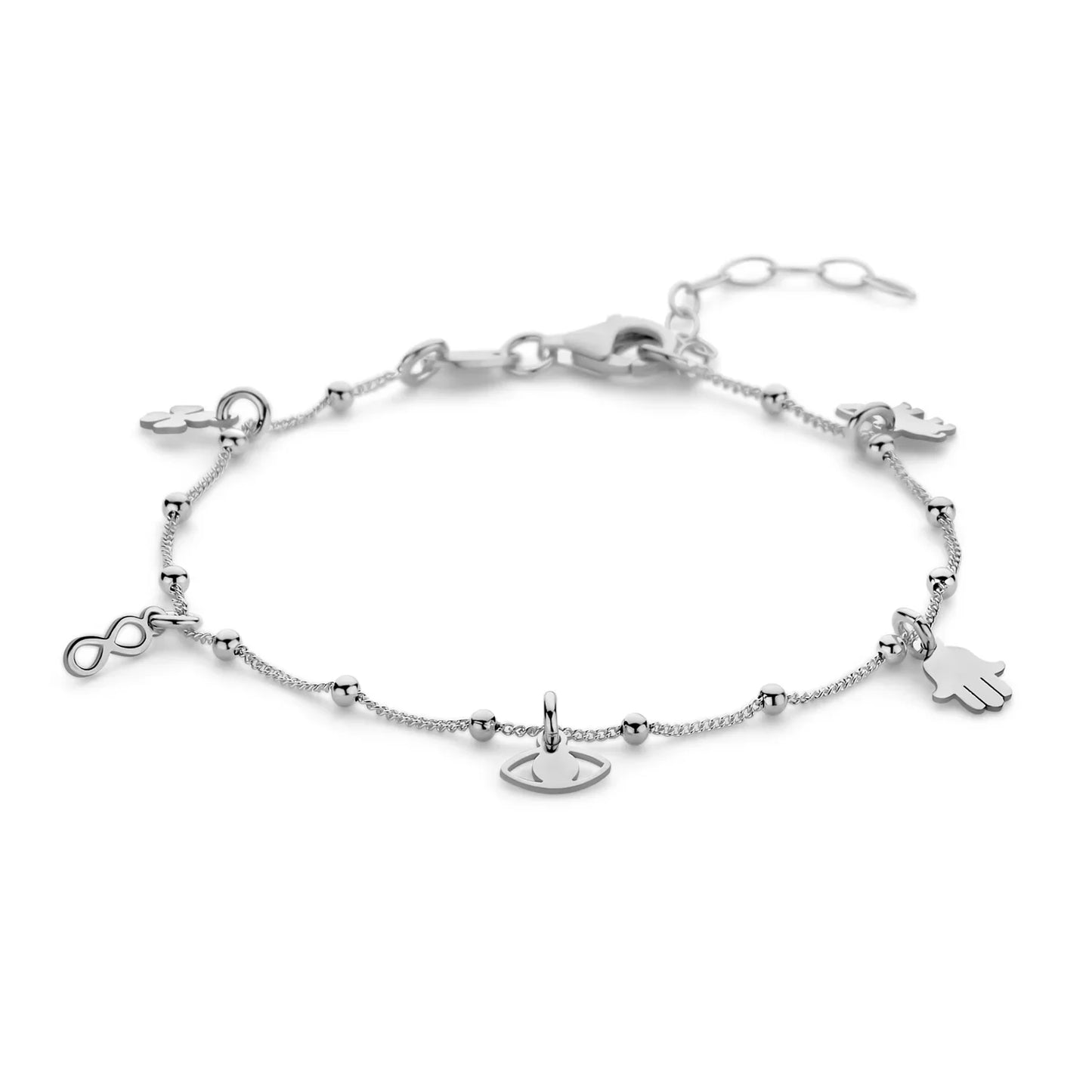 Armband Glück Stärke Leben Silber 925/000 rhodiniert - MeinSchmuckShop