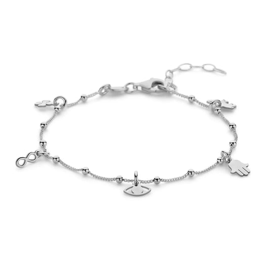 Armband Glück Stärke Leben Silber 925/000 rhodiniert - MeinSchmuckShop
