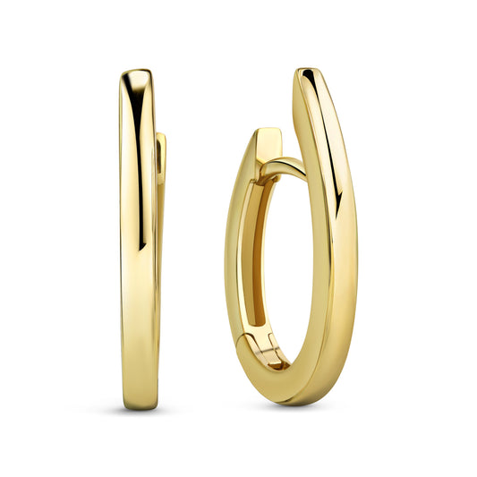 Klappcreolen 13x18mm glanz Gold 333/000