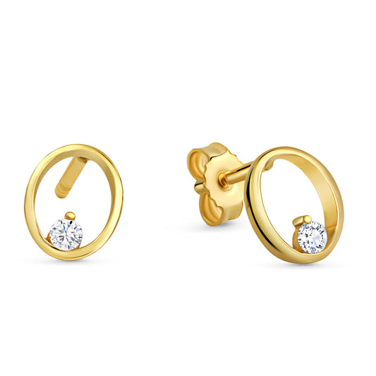 Ohrstecker mit Zirkonia Gold 333/000