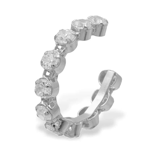 Ear Cuff mit 11 Zirkonia Silber 925/000 - MeinSchmuckShop