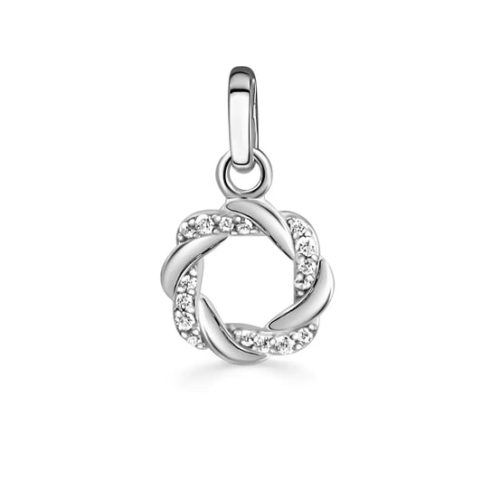 Anhänger mit 16 Zirkonia Silber 925/000 rhodiniert - MeinSchmuckShop