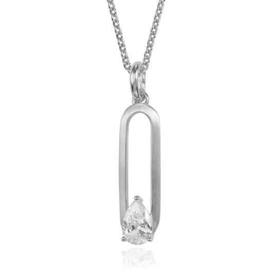 Anhänger mit Zirkonia Silber 925/000 rhodiniert - MeinSchmuckShop
