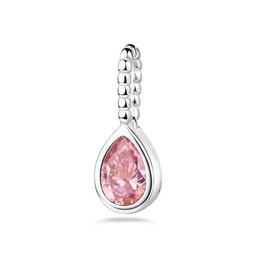 Anhänger Tropfen mit Zirkonia in rosa Silber 925/000 - MeinSchmuckShop