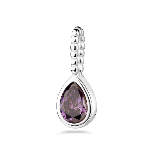 Anhänger Tropfen mit Zirkonia amethystfarben Silber 925/000 - MeinSchmuckShop