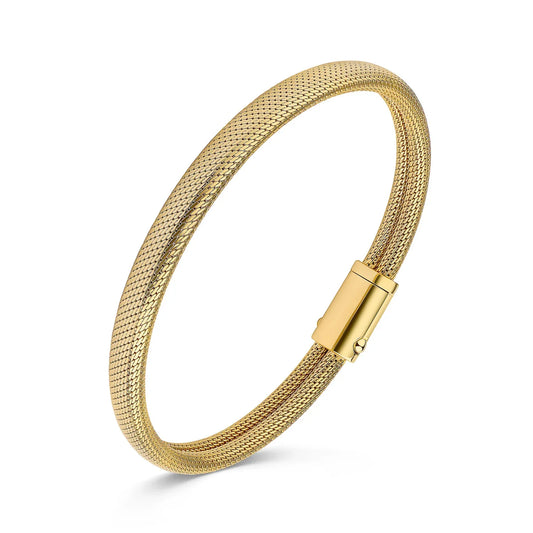 Milanaise-Armband 19cm Silber 925/000 vergoldet - MeinSchmuckShop